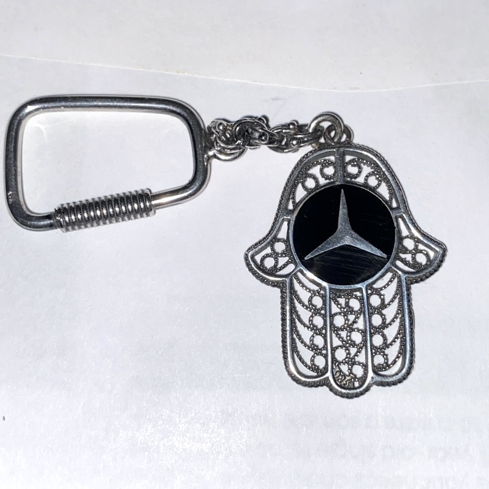 Hands Sterling Silver Key Chain